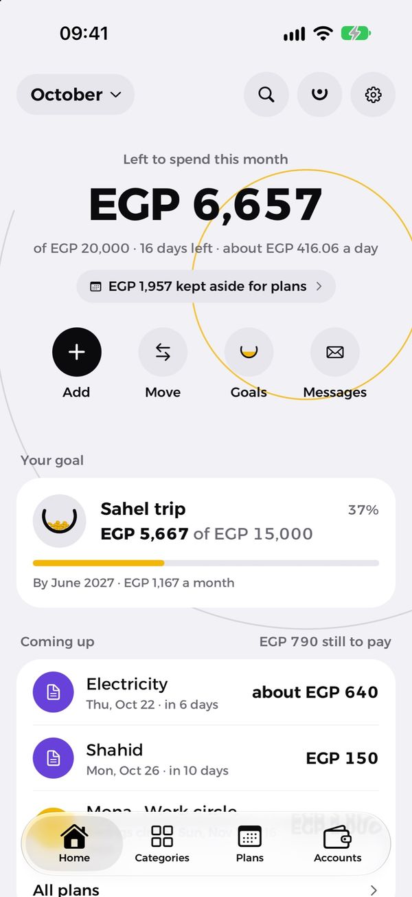 Left to spend this month